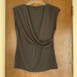 Banana Republic grey surplice T